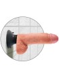 KING COCK - DILDO VIBRADOR CON TESTICULOS 17.78 CM NATURAL