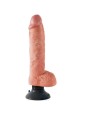 KING COCK - DILDO VIBRADOR CON TESTICULOS 25.5 CM COLOR NATURAL