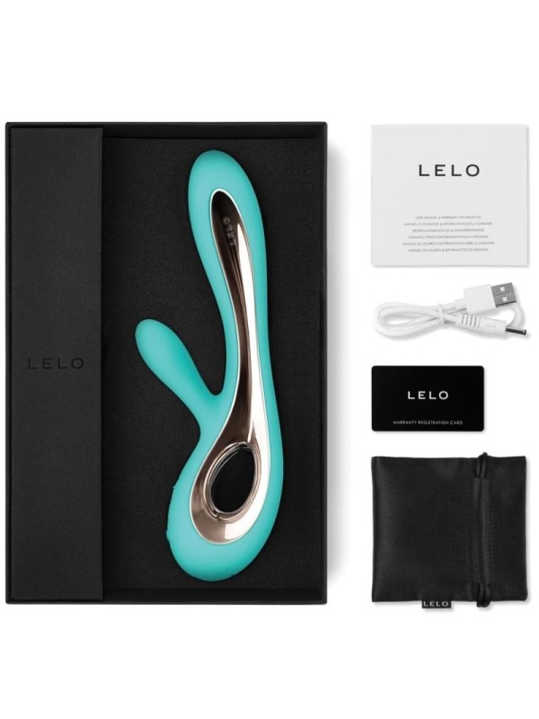 LELO - SORAYA 2 VIBRADOR RABBIT VERDE AGUA