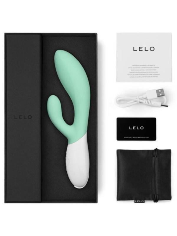 LELO - INA 3 VERDE VIBRADOR RABBIT LUJO VERDE AGUA