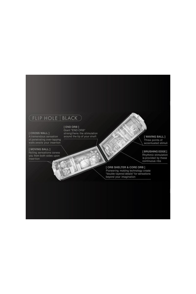 TENGA - MASTURBADOR FLIP HOLE NEGRO