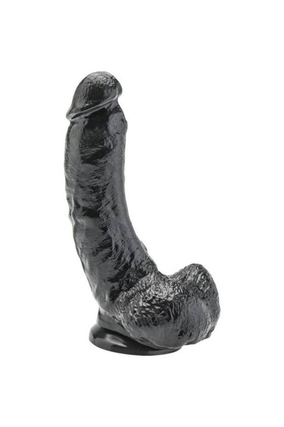 GET REAL - DILDO 20,5 CM CON TESTICULOS NEGRO