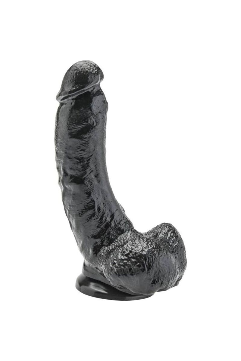 GET REAL - DILDO 20,5 CM CON TESTICULOS NEGRO