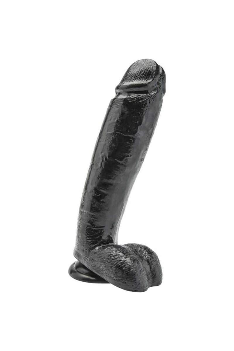GET REAL - DILDO 25,5 CM CON TESTICULOS NEGRO