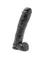 GET REAL - DILDO 28 CM CON TESTICULOS NEGRO