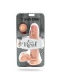 GET REAL - DUAL DENSITY DILDO 12 CM CON TESTICULOS NATURAL