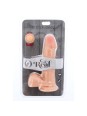 GET REAL - DUAL DENSITY DILDO 18 CM CON TESTICULOS NATURAL