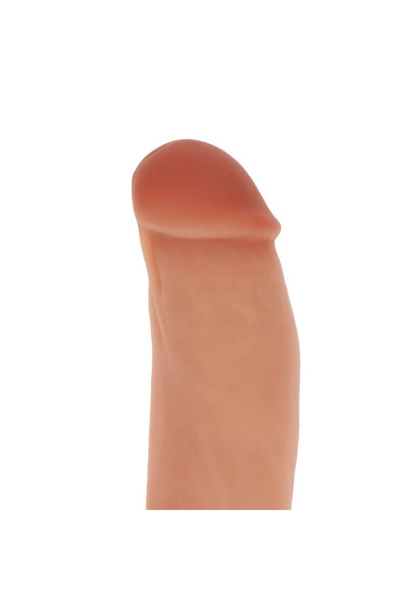 GET REAL - DILDO SILICONA 18 CM CON TESTICULOS NATURAL