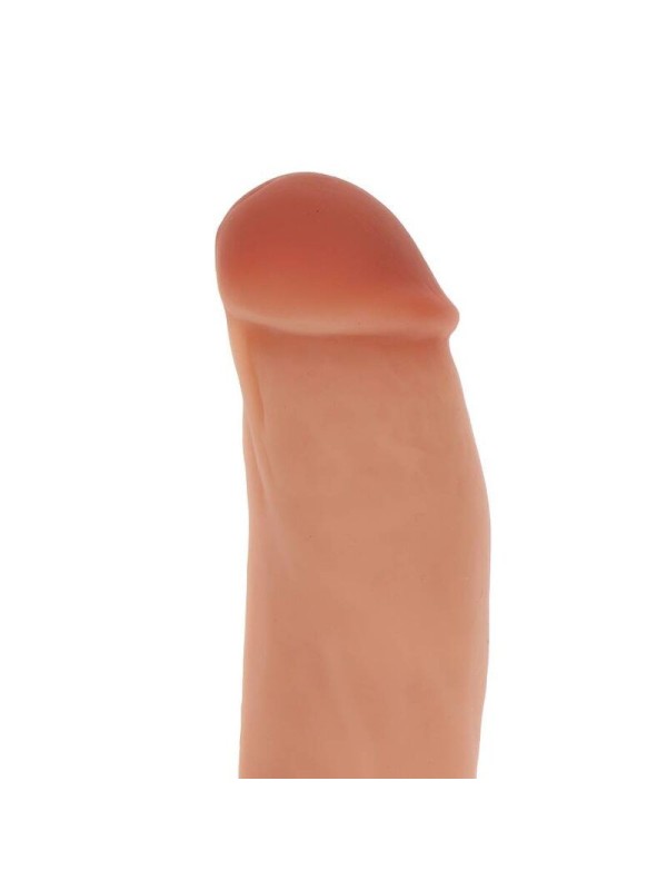 GET REAL - DILDO SILICONA 18 CM CON TESTICULOS NATURAL