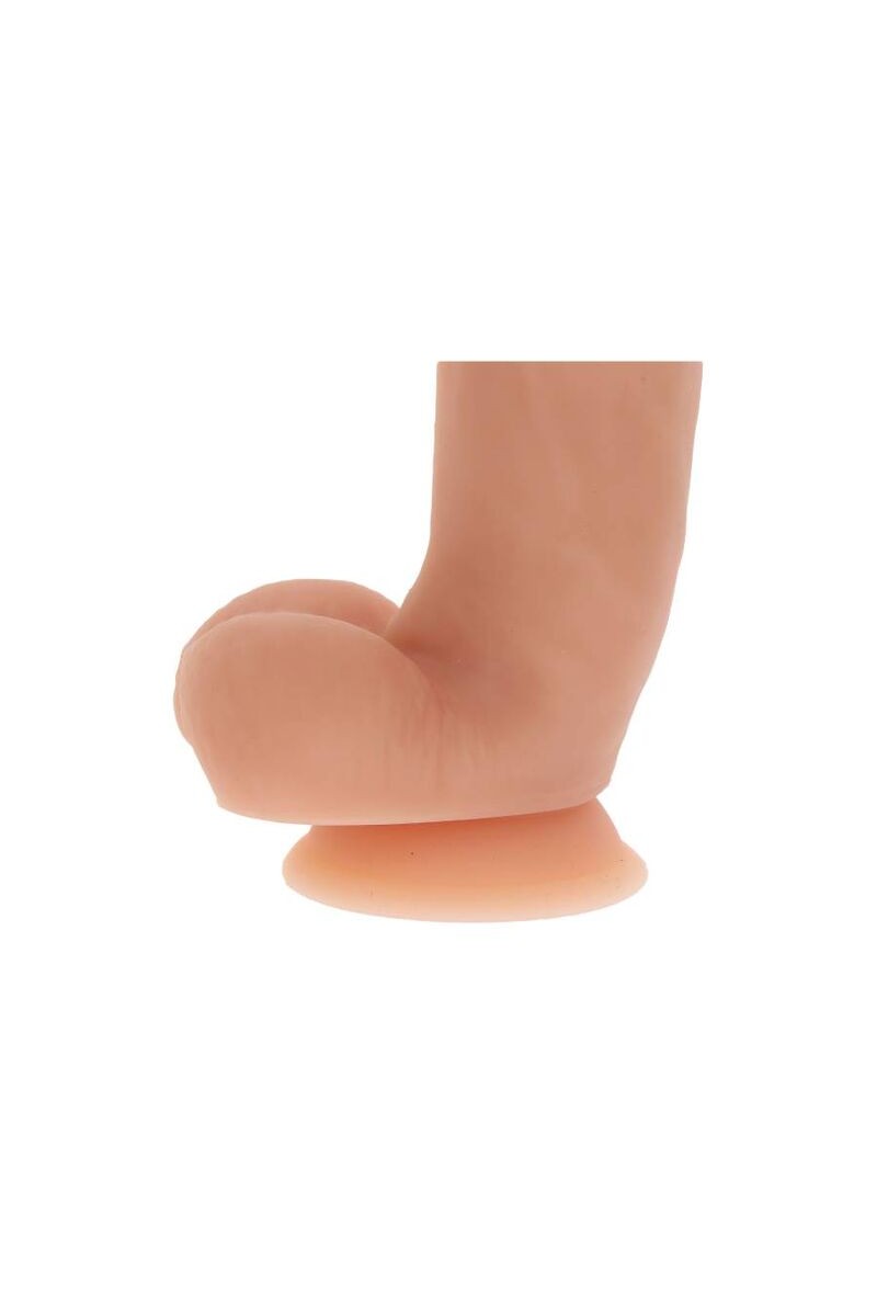 GET REAL - DILDO SILICONA 18 CM CON TESTICULOS NATURAL