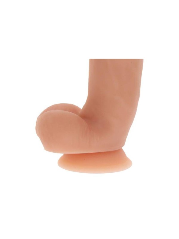 GET REAL - DILDO SILICONA 18 CM CON TESTICULOS NATURAL