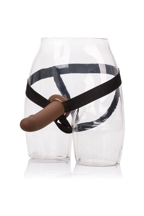 CALIFORNIA EXOTICS - ARNÉS CON DILDO HUECO MARRÓN