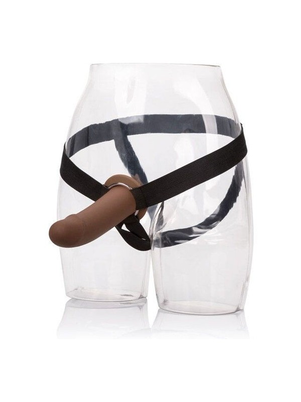CALIFORNIA EXOTICS - ARNÉS CON DILDO HUECO MARRÓN