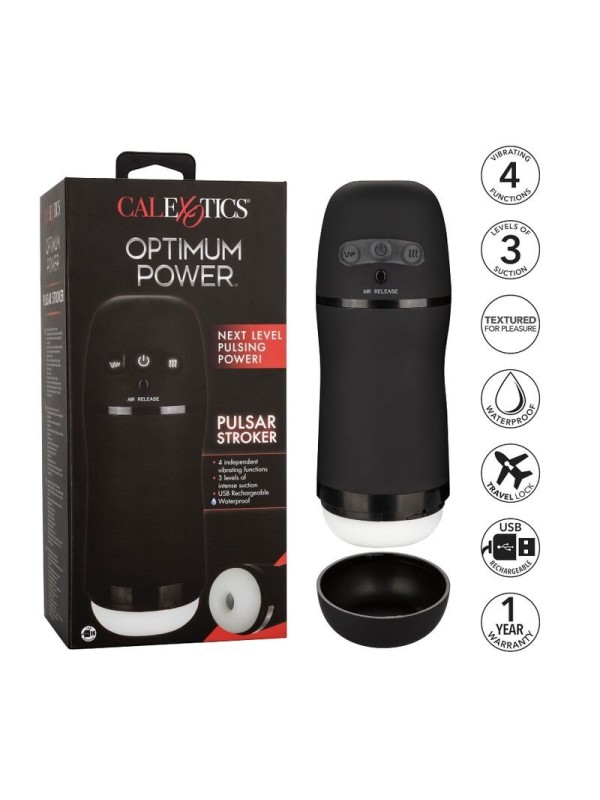 CALIFORNIA EXOTICS - OPTIMUM POWER MASTURBADOR CON VIBRACION Y SUCCION
