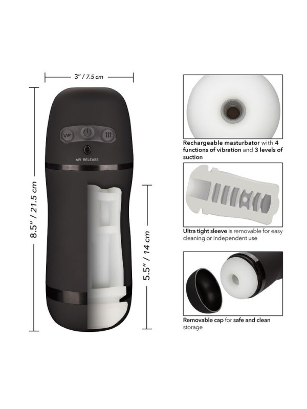 CALIFORNIA EXOTICS - OPTIMUM POWER MASTURBADOR CON VIBRACION Y SUCCION