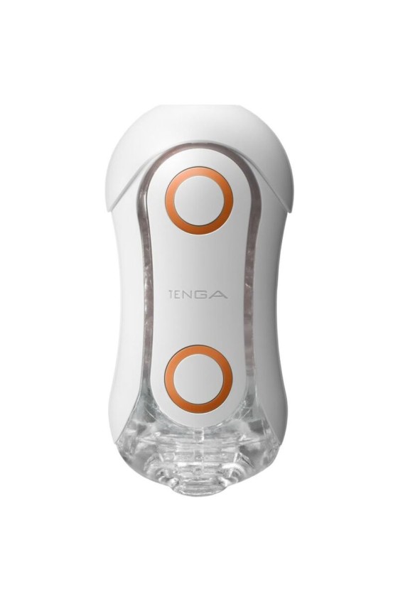 TENGA - FLIP ORB STRONG MASTURBADOR CRASH BLANCO Y NARANJA