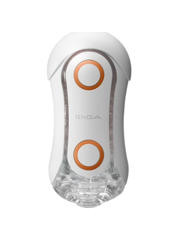 TENGA - FLIP ORB STRONG MASTURBADOR CRASH BLANCO Y NARANJA