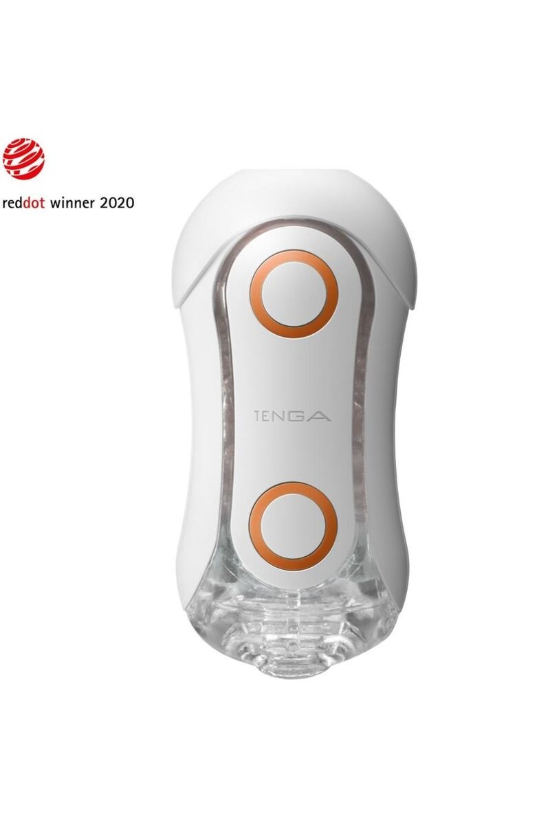TENGA - FLIP ORB STRONG MASTURBADOR CRASH BLANCO Y NARANJA