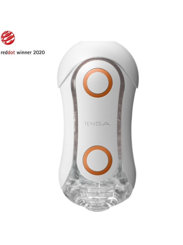 TENGA - FLIP ORB STRONG MASTURBADOR CRASH BLANCO Y NARANJA
