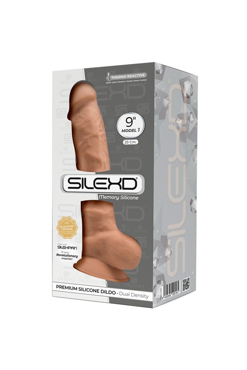 SILEXD - MODELO 1 PENE REALISTICO SILICONA CARAMELO 23 CM
