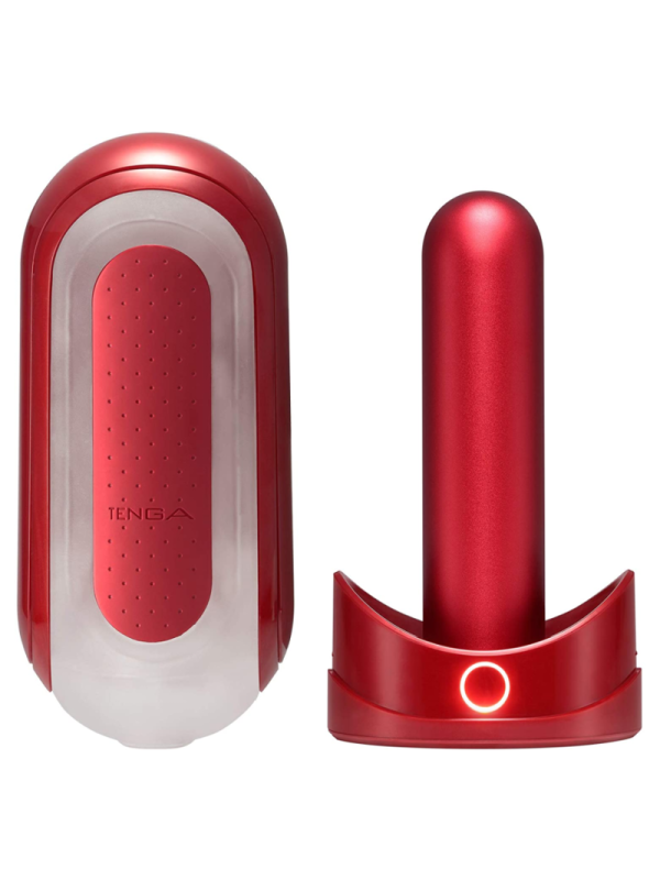TENGA - FLIP 0 ZERO ROJO CON CALENTADOR