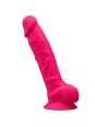 SILEXD - MODELO 1 PENE REALISTICO SILICONA FUCSIA 23 CM