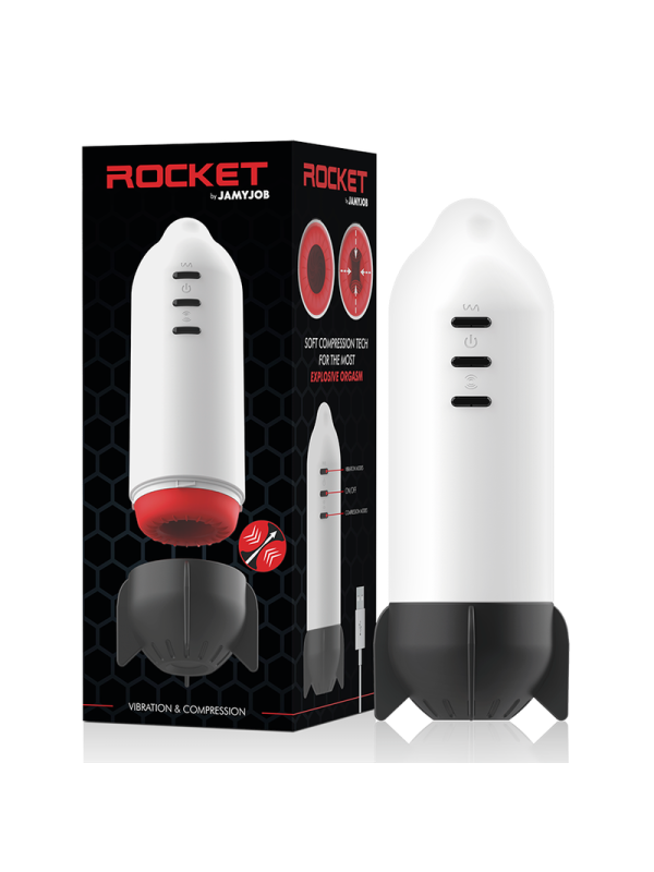 JAMYJOB - ROCKET MASTURBADOR TECNOLOGÍA SOFT COMPRESSION Y VIBRACION