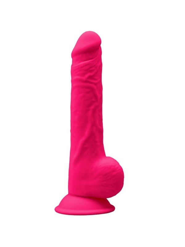 SILEXD - MODELO 1 PENE REALISTICO SILICONA  FUCSIA 24 CM