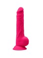 SILEXD - MODELO 1 PENE REALISTICO SILICONA  FUCSIA 24 CM
