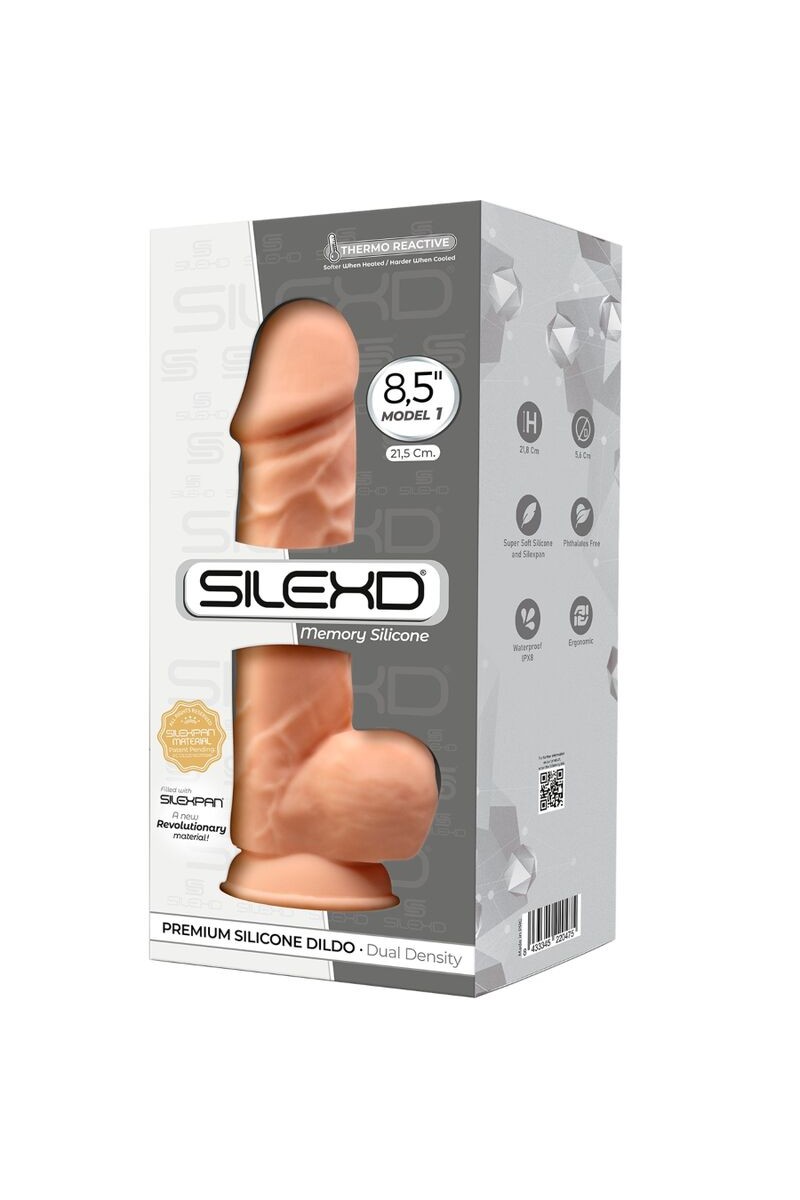 SILEXD - MODELO 1 PENE REALISTICO SILICONA PREMIUM SILEXPAN 21.5 CM