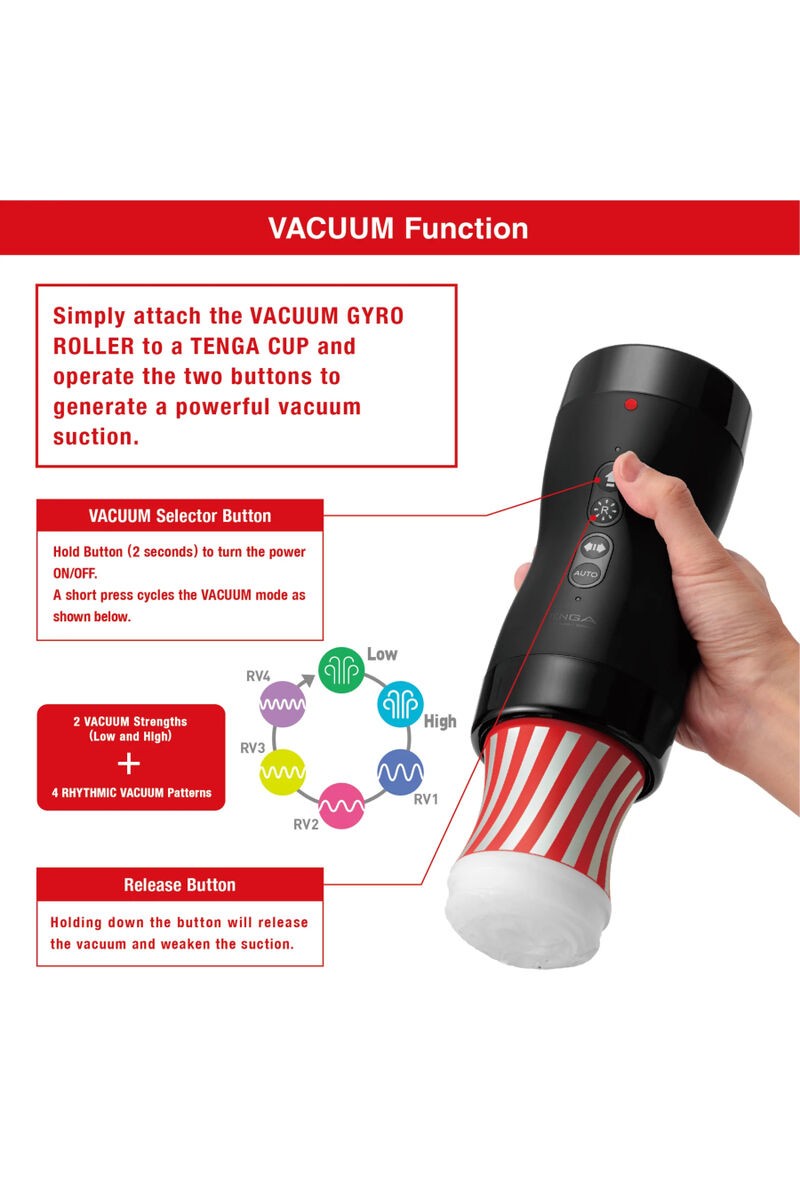TENGA - VACUUM GYRO ROLLER SUCCIÓN & ROTACIÓN