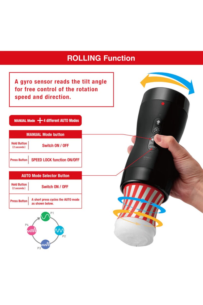 TENGA - VACUUM GYRO ROLLER SUCCIÓN & ROTACIÓN