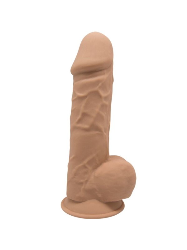 SILEXD - MODELO 1 PENE REALISTICO SILICONA  CARAMELO 21.5 CM