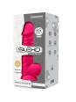 SILEXD - MODELO 1 PENE REALISTICO SILICONA  FUCSIA 21.5 CM