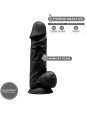 SILEXD - MODELO 1 PENE REALISTICO SILICONA  NEGRO 21.5 CM