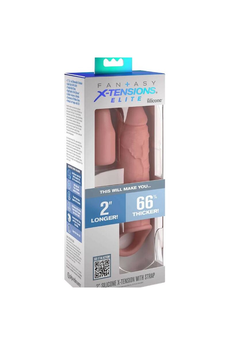 FANTASY X- TENSIONS - PIPEDREAMS EXTENSION W STRAP 15,24 CM SKIN