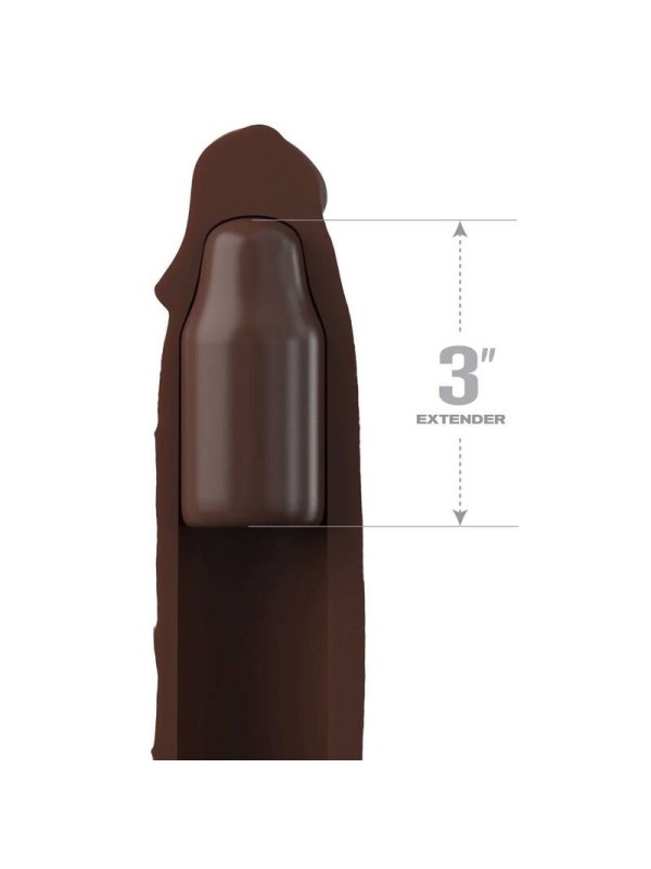 FANTASY X- TENSIONS - PIPEDREAMS EXTENSION W STRAP 17,78 CM BROWN