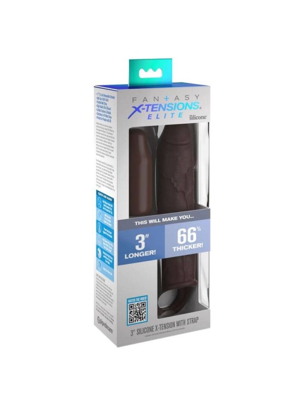 FANTASY X- TENSIONS - PIPEDREAMS EXTENSION W STRAP 17,78 CM BROWN