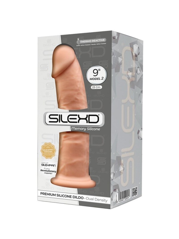 SILEXD - MODELO 2 PENE REALISTICO SILICONA PREMIUM SILEXPAN 23 CM