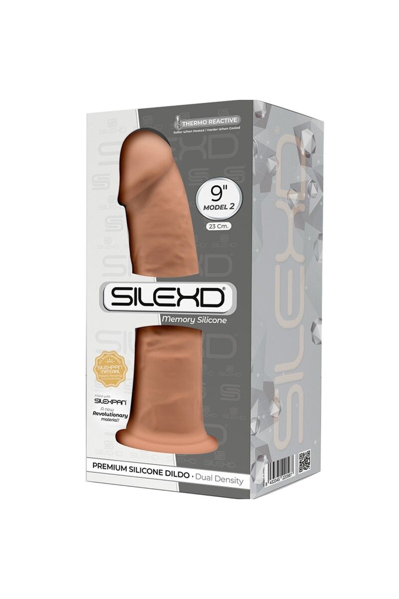 SILEXD - MODELO 2 PENE REALISTICO SILICONA CARAMELO 23 CM