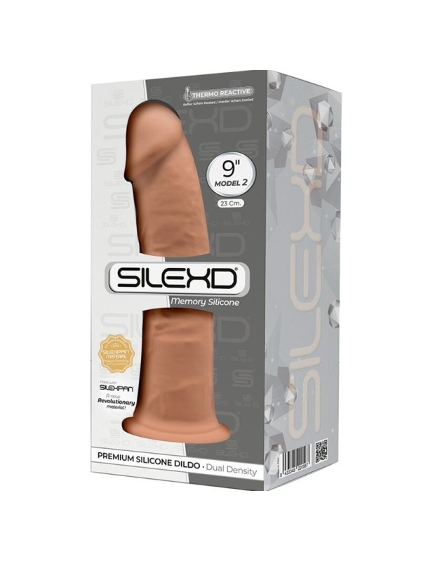 SILEXD - MODELO 2 PENE REALISTICO SILICONA CARAMELO 23 CM