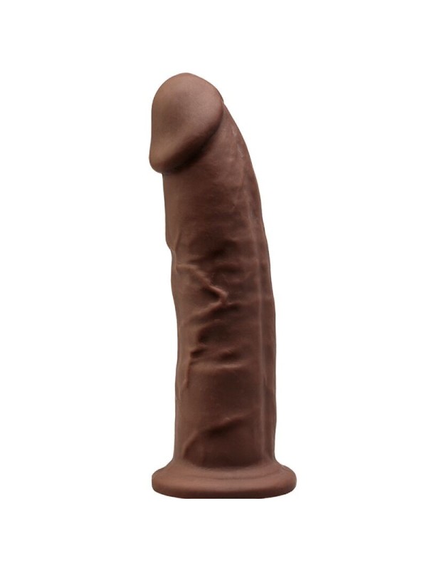 SILEXD - MODELO 2 PENE REALISTICO SILICONA  MARRON 23 CM