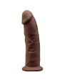 SILEXD - MODELO 2 PENE REALISTICO SILICONA  MARRON 23 CM