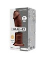 SILEXD - MODELO 2 PENE REALISTICO SILICONA  MARRON 23 CM