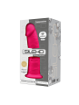 SILEXD - MODELO 2 PENE REALISTICO SILICONA  FUCSIA 23 CM