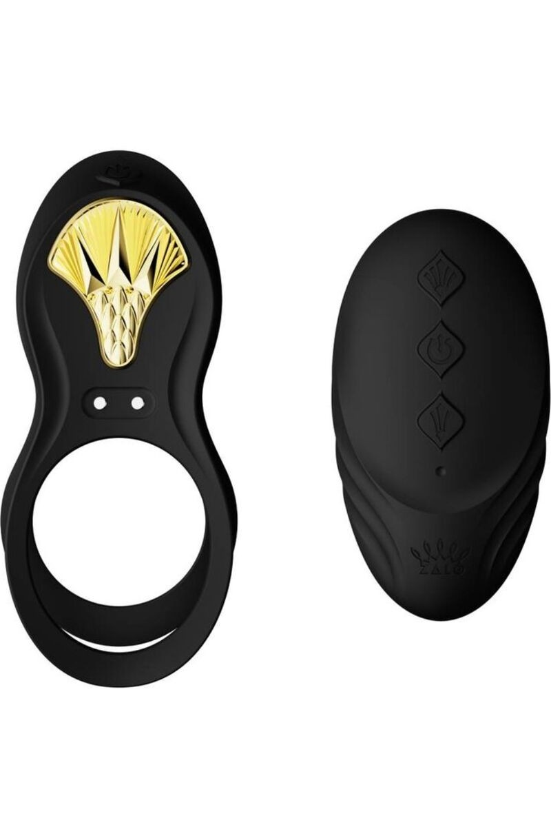 ZALO - BAYEK ANILLO VIBRADOR CONTROL REMOTO PAREJAS NEGRO