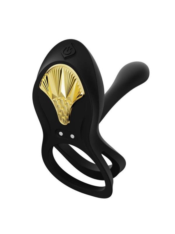 ZALO - BAYEK ANILLO VIBRADOR CONTROL REMOTO PAREJAS NEGRO