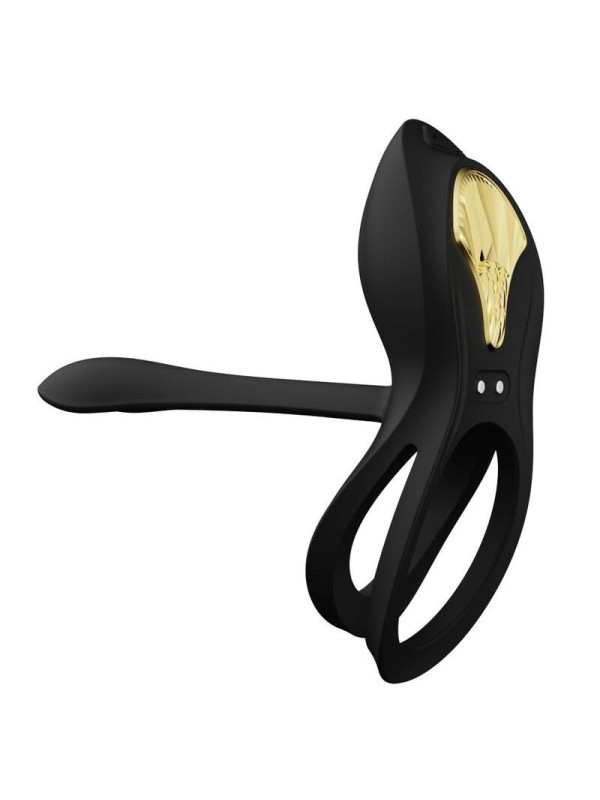 ZALO - BAYEK ANILLO VIBRADOR CONTROL REMOTO PAREJAS NEGRO