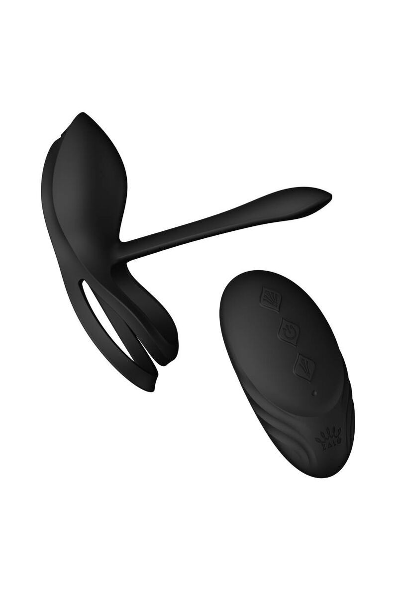 ZALO - BAYEK ANILLO VIBRADOR CONTROL REMOTO PAREJAS NEGRO