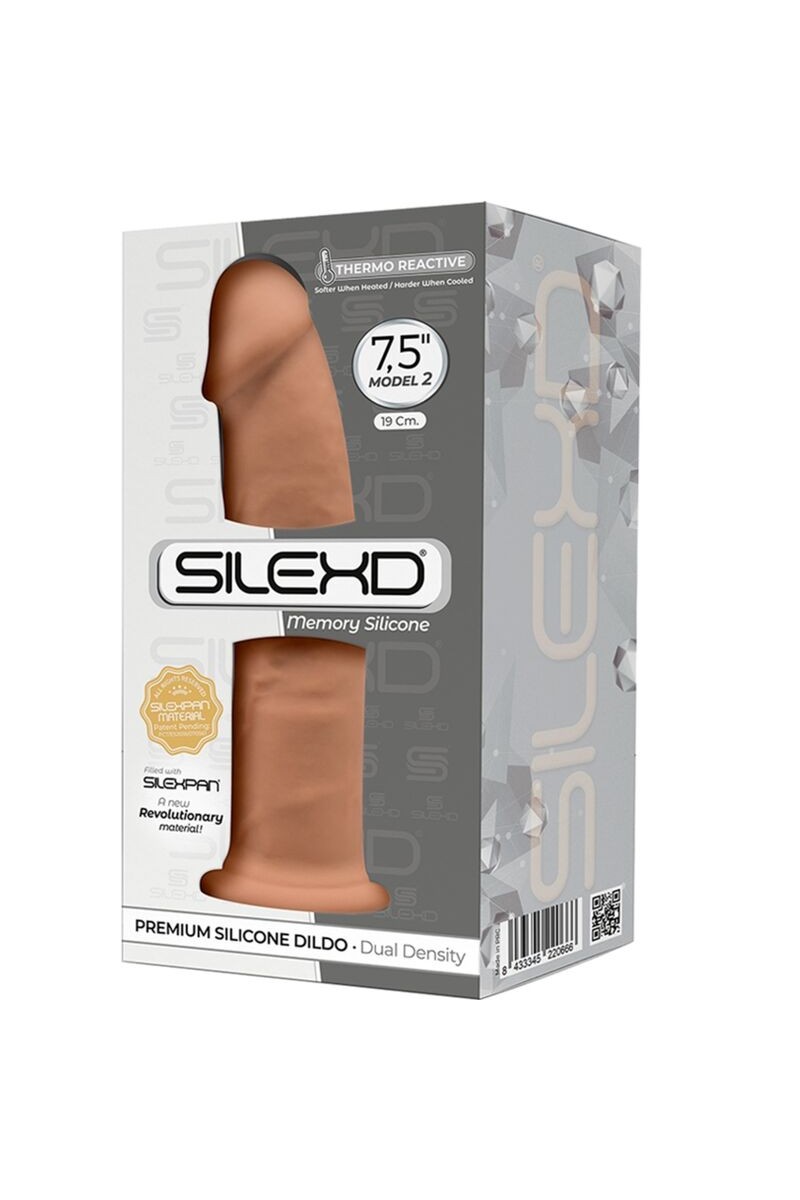 SILEXD - MODELO 2 REALISTICO SILICONA PREMIUM SILEXPAN CARAMELO 19 CM